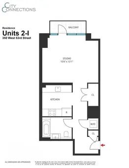 The Lumiere, 350 West 53rd Street, #2I