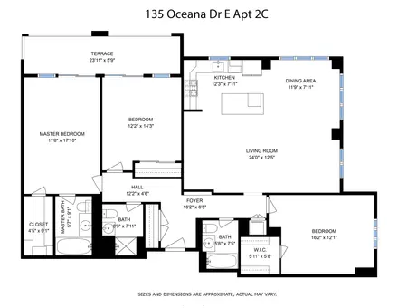 Oceana, 135 Oceana Drive East, #2C