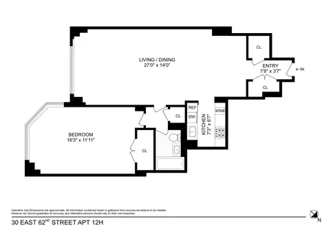 Cumberland House, 30 East 62nd Street, #12H