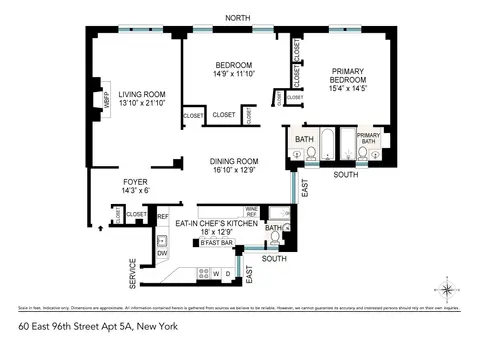 60 East 96th Street, #5A