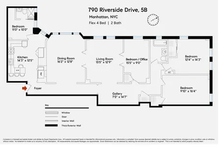The Riviera, 790 Riverside Drive, #5B