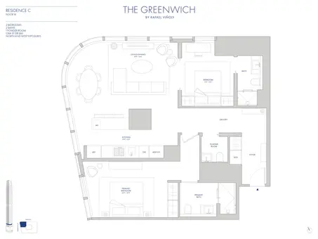 The Greenwich by Rafael Vinoly, 125 Greenwich Street, #18C