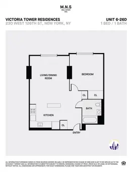 Victoria Tower Residences, 228 West 126th Street, #26D