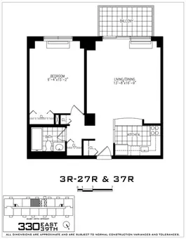 New York Tower, 330 East 39th Street, #24R