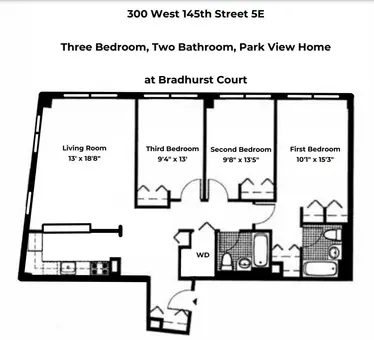Bradhurst Court, 300 West 145th Street, #5E