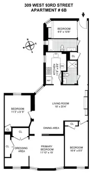 The Albert Court, 309 West 93rd Street, #6B