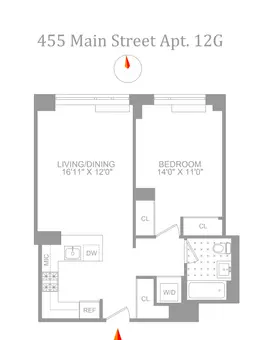 Riverwalk Place, 455 Main Street, #12G