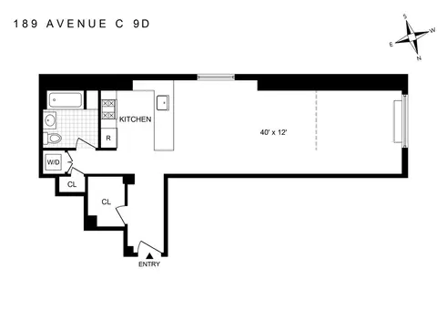 The Calyx, 189 Avenue C, #9D