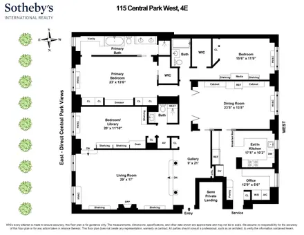 The Majestic, 115 Central Park West, #4E