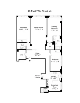 The Charles House, 40 East 78th Street, #4H