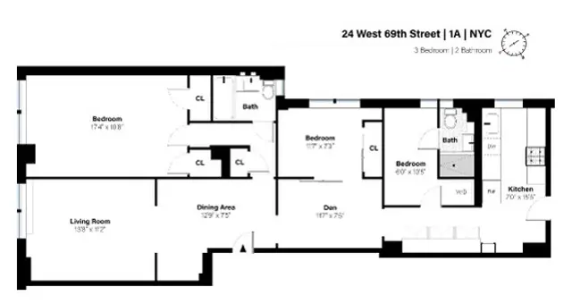 24 West 69th Street, #1A