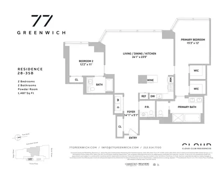 77 Greenwich Street, #35B