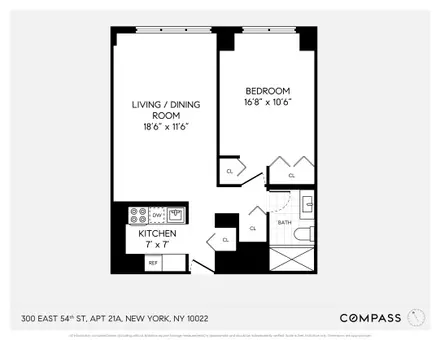 Connaught Tower, 300 East 54th Street, #21A