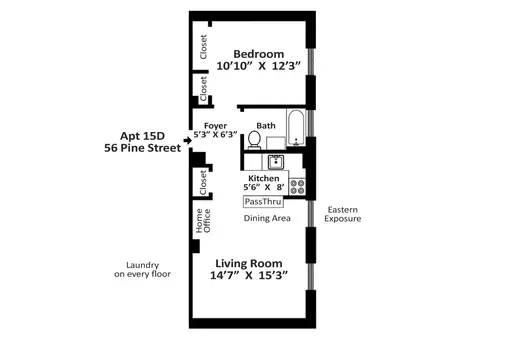 Cambridge Club Condominium, 56 Pine Street, #15D