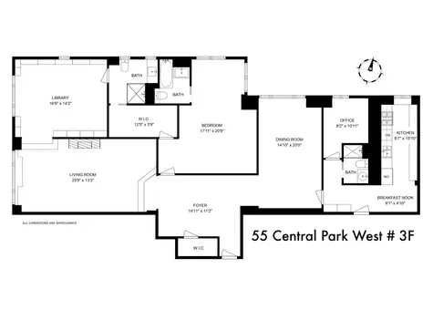 55 Central Park West, #3F