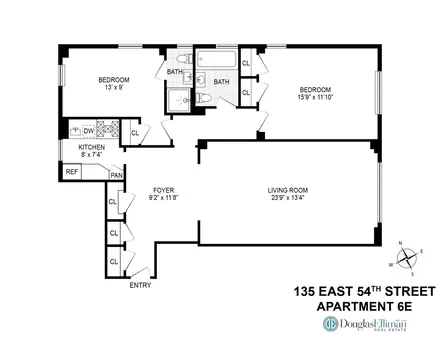 The Lex 54 Condominium, 135 East 54th Street, #6E