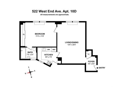 The Crestmont, 522 West End Avenue, #10D