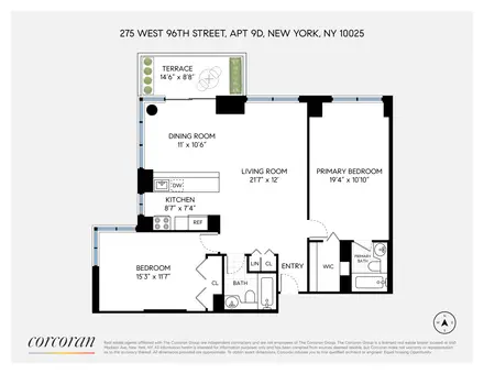 The Columbia, 275 West 96th Street, #9D