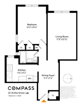 The Donner Gardens Co-op, 33-25 81st Street, #6B