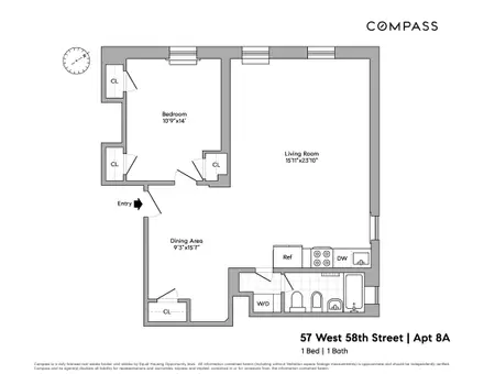 The Coronet, 57 West 58th Street, #8A