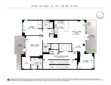 The Morningside Condominiums, 306 West 116th Street, #PH7A