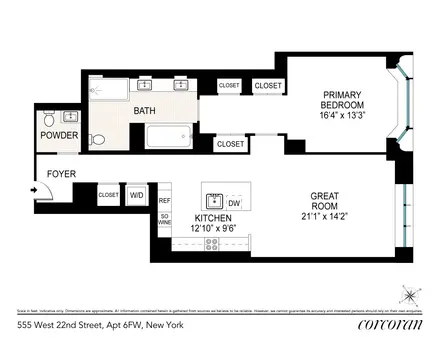 The Cortland, 555 West 22nd Street, #6FW