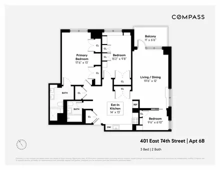 The Amherst, 401 East 74th Street, #6B