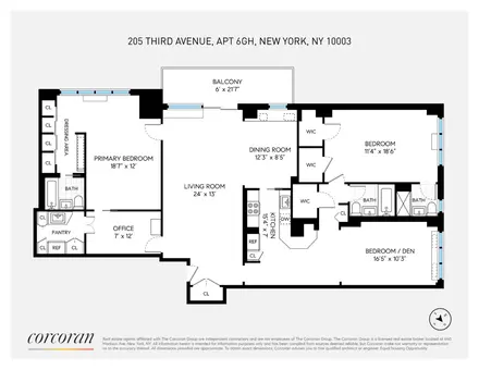 Gramercy Park Towers, 205 Third Avenue, #6GH