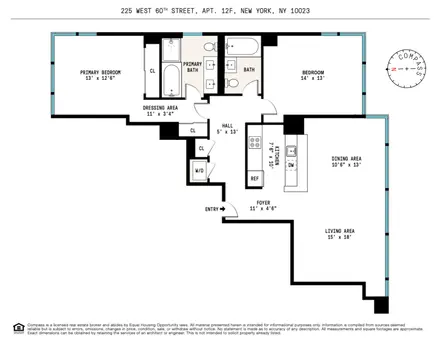 Hudson Condo, 225 West 60th Street, #12F