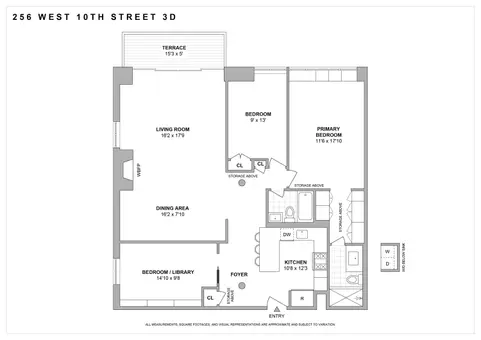 Hudson Mews, 256 West 10th Street, #3D