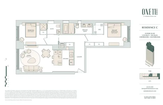 ONE11 Residences, 111 West 56th Street, #40C