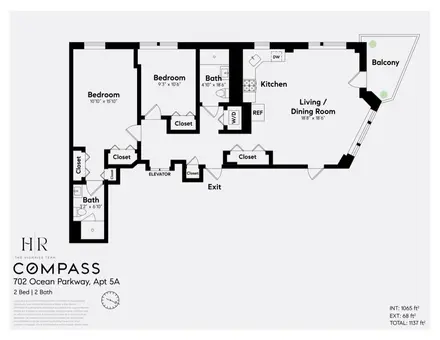 Parkville Promenade Condominiums, 702 Ocean Parkway, #5A