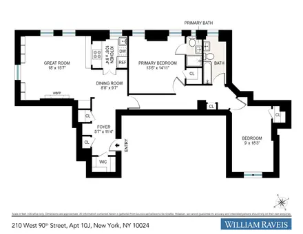 Astor Court, 210 West 90th Street, #10J