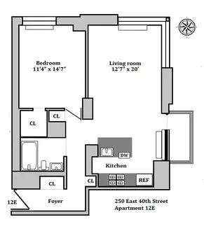 The Highpoint, 250 East 40th Street, #12E