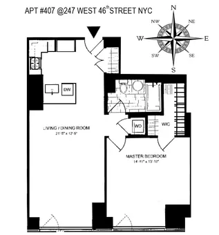 The Platinum, 247 West 46th Street, #407