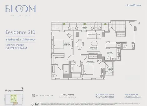 Bloom 45, 500  West 45th Street, #210