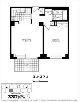 New York Tower, 330 East 39th Street, #21J