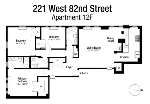 The Rousseau, 221 West 82nd Street, #12F
