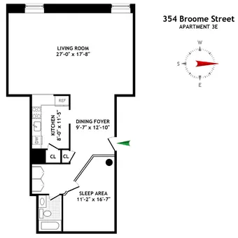 Ice House Condominiums, 354 Broome Street, #3E