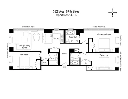 Sheffield 57, 322 West 57th Street, #46H2