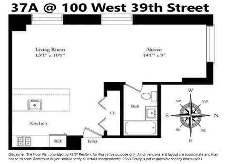 Bryant Park Tower, 100 West 39th Street, #37A