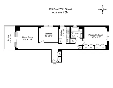 Sherman Tower East, 363 East 76th Street, #5M