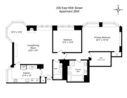 Bristol Plaza, 200 East 65th Street, #26W