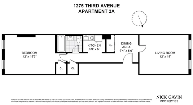 1275 Third Avenue, #3A