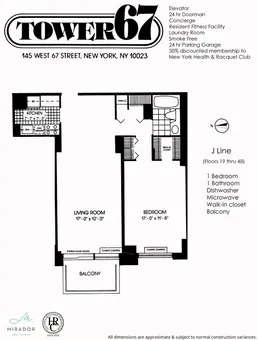 Tower 67, 145 West 67th Street, #28J