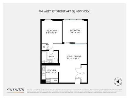 401 West 56th Street, #5F