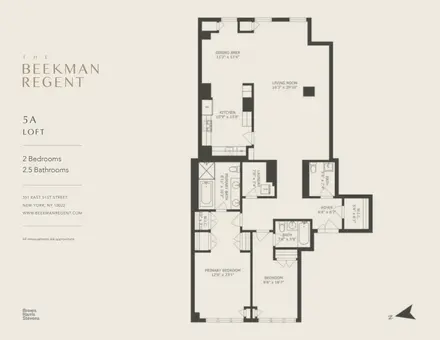 The Beekman Regent, 351 East 51st Street, #LOFT5A