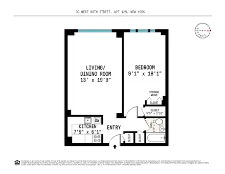 The Coliseum Park Apartments, 30 West 60th Street, #12N