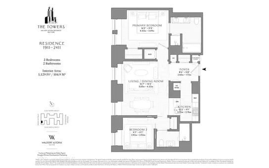 Waldorf Astoria Residences, 305 Park Avenue, #2111