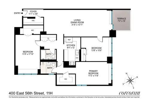 Plaza 400, 400 East 56th Street, #11H